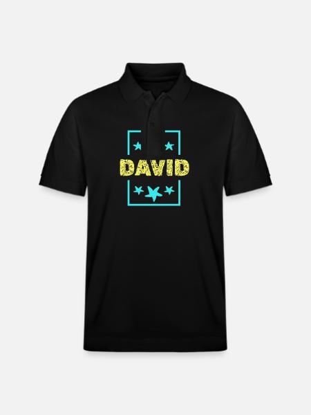 David David - Stanley/Stella Unisex Organic Polo Shirt PREPSTER - black