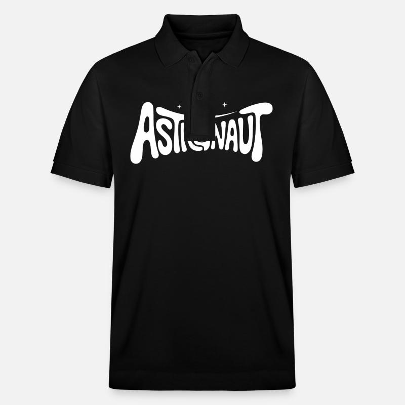 Astronaut - Cooles Astonomy-Logo - Stanley/Stella Unisex Bio-Poloshirt PREPSTER - Schwarz