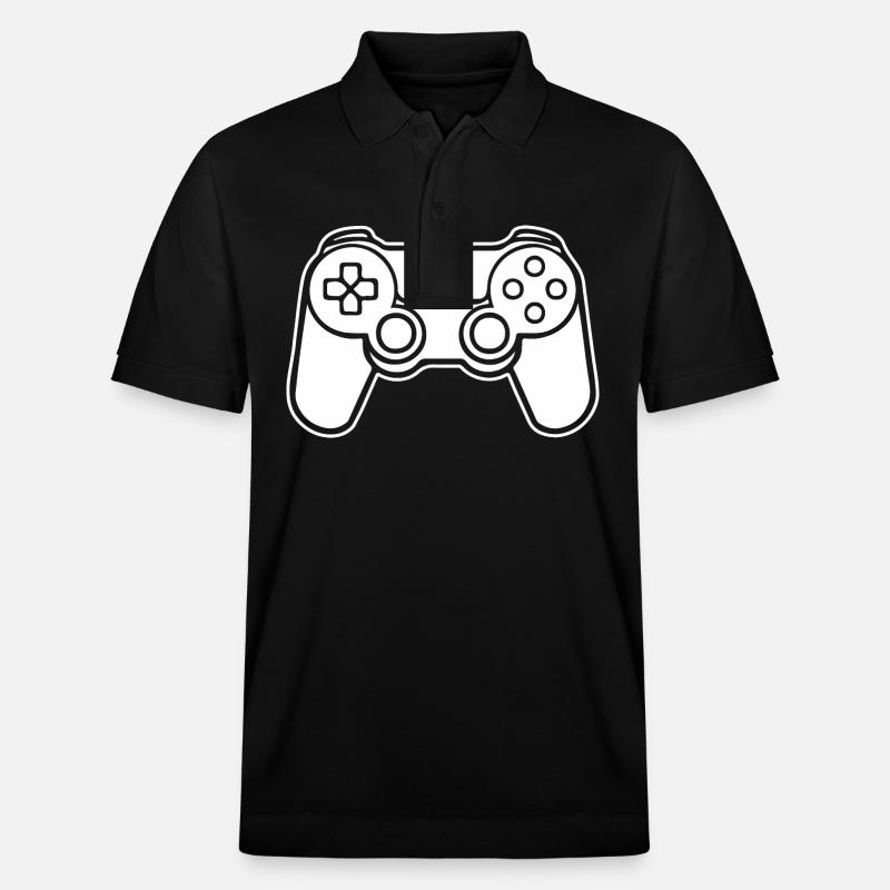 Controller Gaming Videospiele Gamepad - Stanley/Stella Unisex Bio-Poloshirt PREPSTER - Schwarz