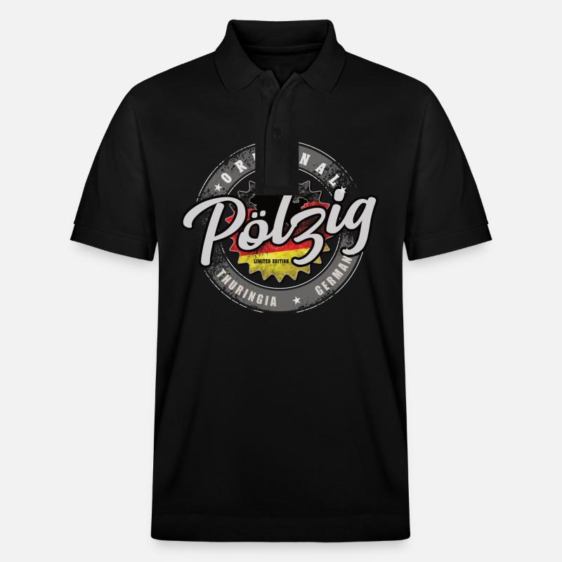 Original Germany Thüringen Pölzig - Stanley/Stella Unisex Bio-Poloshirt PREPSTER - Schwarz