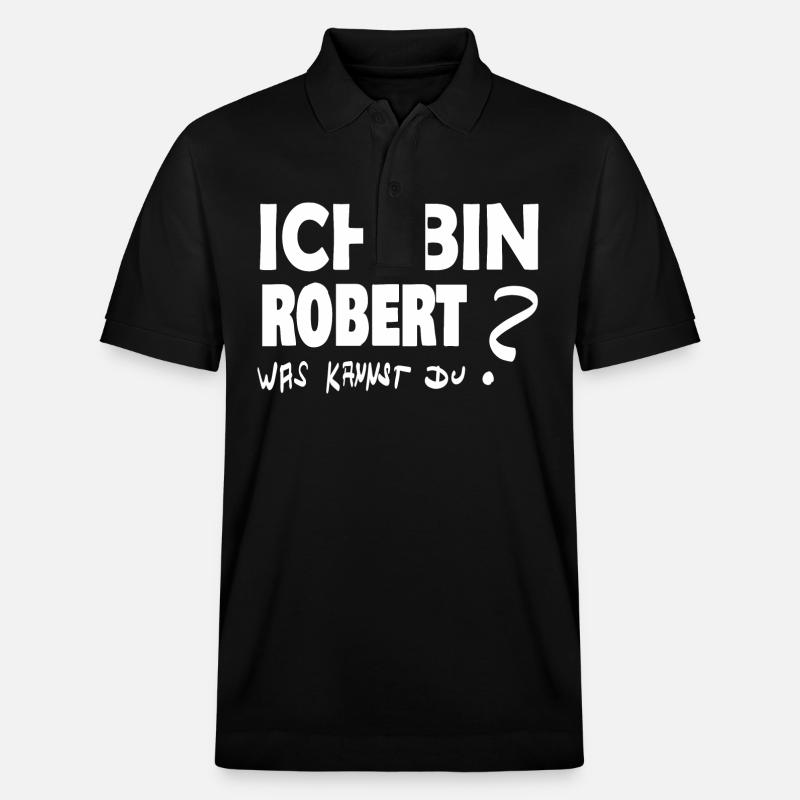 Robert comme prénom - Polo PREPSTER bio Stanley/Stella Unisexe - noir