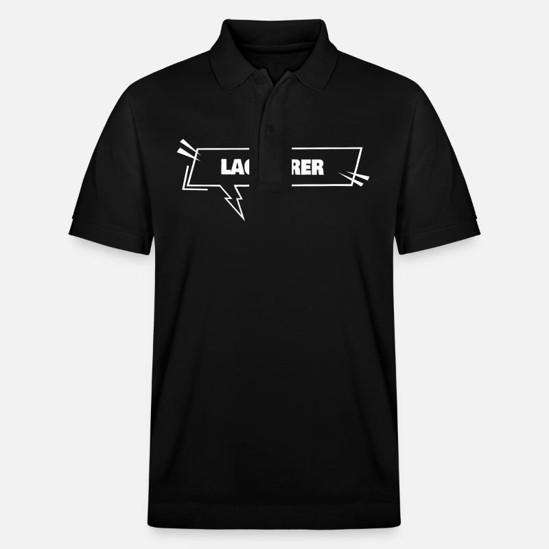 Lackierer als Bildung - Stanley/Stella Unisex Bio-Poloshirt PREPSTER - Schwarz