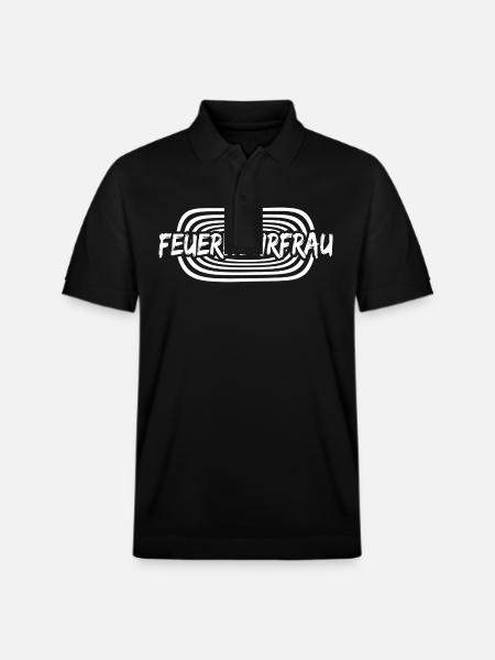 Arbeit Feuerwehrfrau - Stanley/Stella Unisex Bio-Poloshirt PREPSTER - Schwarz