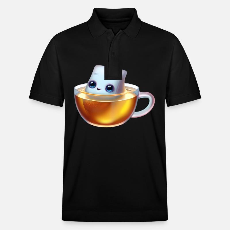 Genießerischer Teebeutel - Stanley/Stella Unisex Bio-Poloshirt PREPSTER - Schwarz