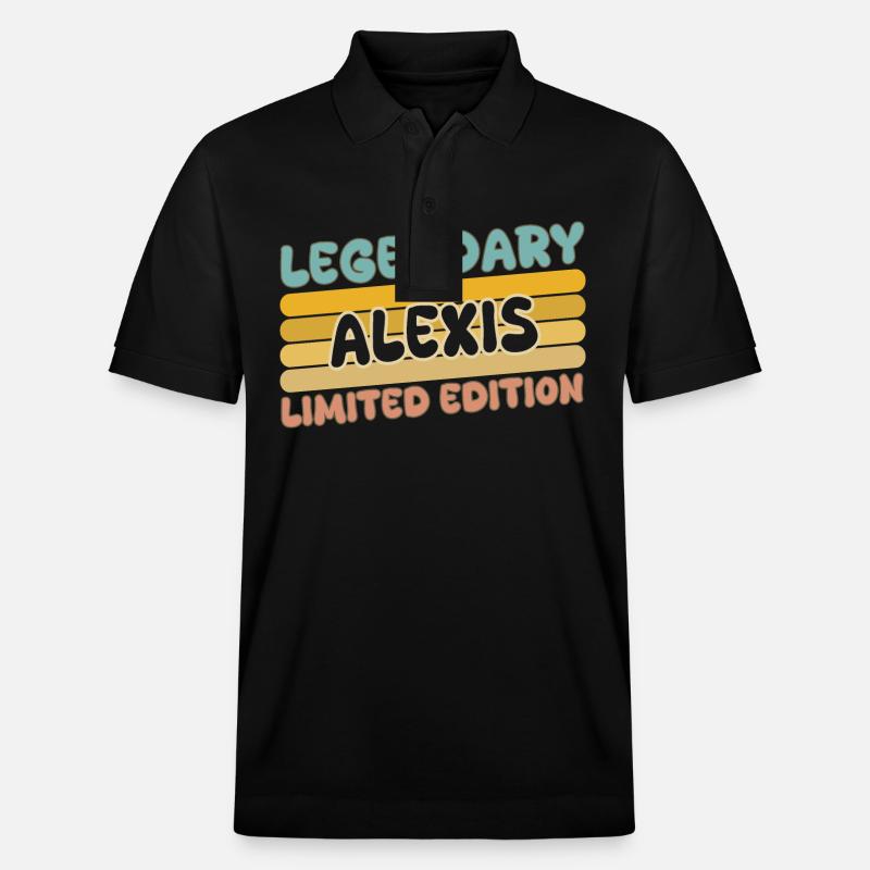 Alexis comme nom - Polo PREPSTER bio Stanley/Stella Unisexe - noir