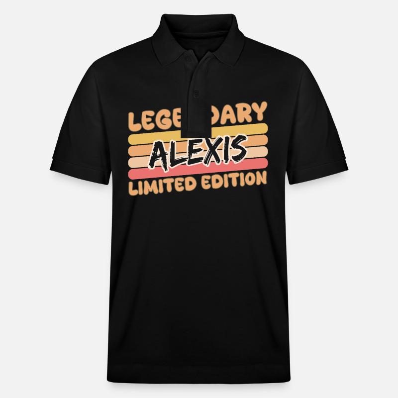 Name Alexis - Stanley/Stella Unisex Bio-Poloshirt PREPSTER - Schwarz