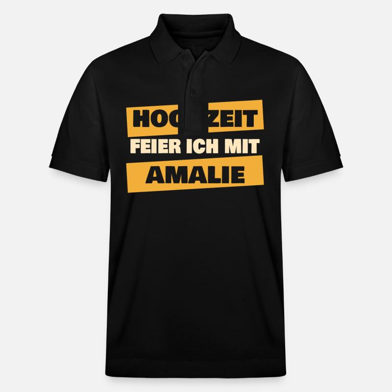 Amalie - Stanley/Stella Unisex Bio-Poloshirt PREPSTER - Schwarz