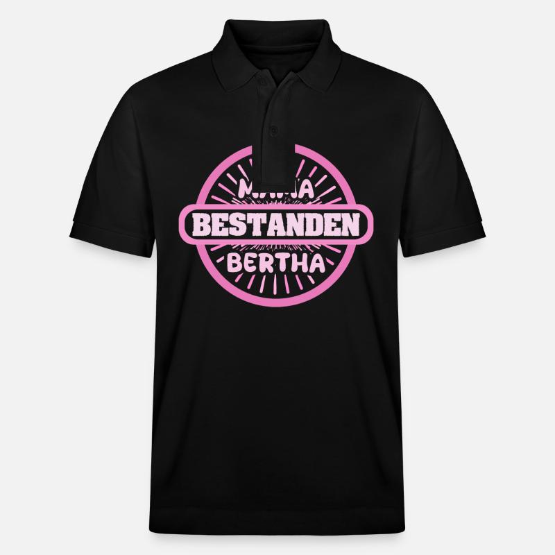 Bertha as a given name - Stanley/Stella Unisex Organic Polo Shirt PREPSTER - black