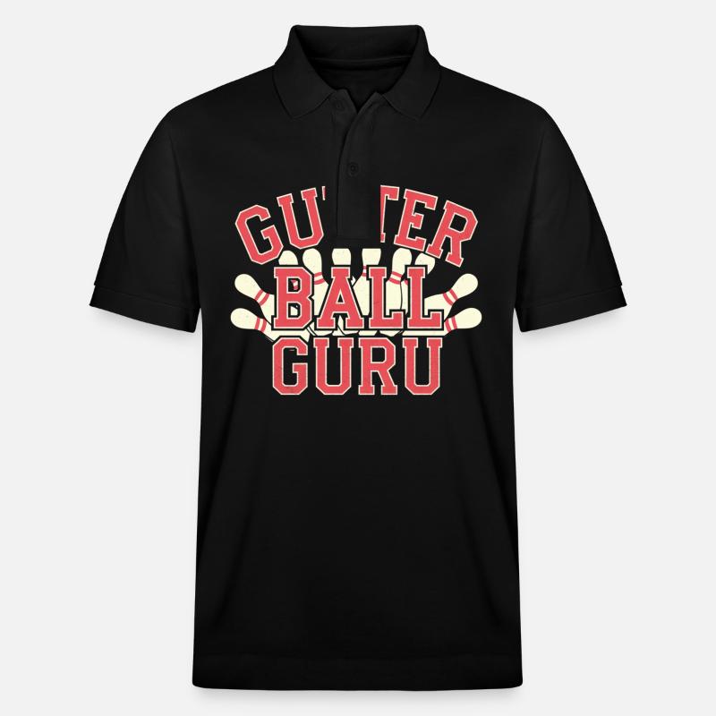 Gutter Ball Guru 14 - Stanley/Stella Unisex Bio-Poloshirt PREPSTER - Schwarz