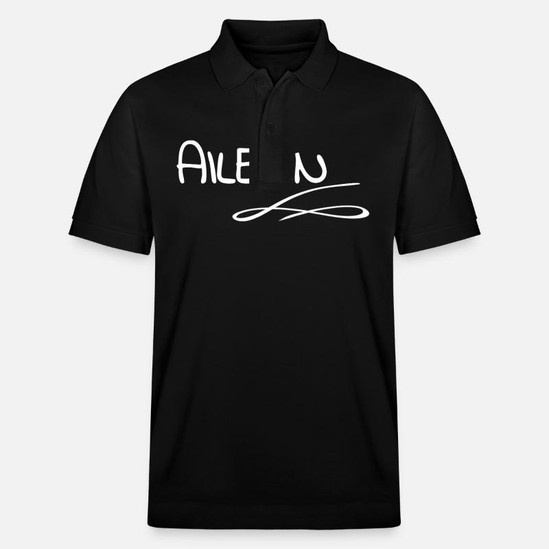 Prénom Aileen - Polo PREPSTER bio Stanley/Stella Unisexe - noir
