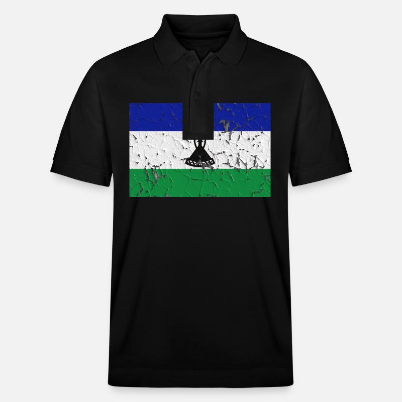 Lesotho Lesotho - Polo PREPSTER bio Stanley/Stella Unisexe - noir