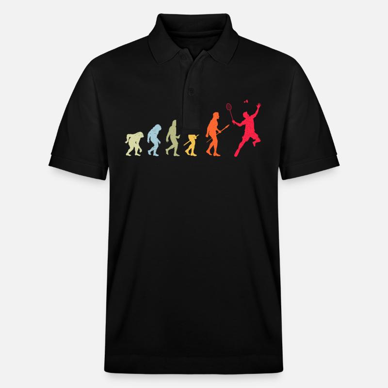 Badminton Evolution - Stanley/Stella Unisex Organic Polo Shirt PREPSTER - black