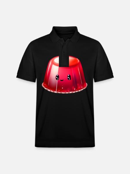 Kawaii Pudding - Stanley/Stella Unisex Organic Polo Shirt PREPSTER - black