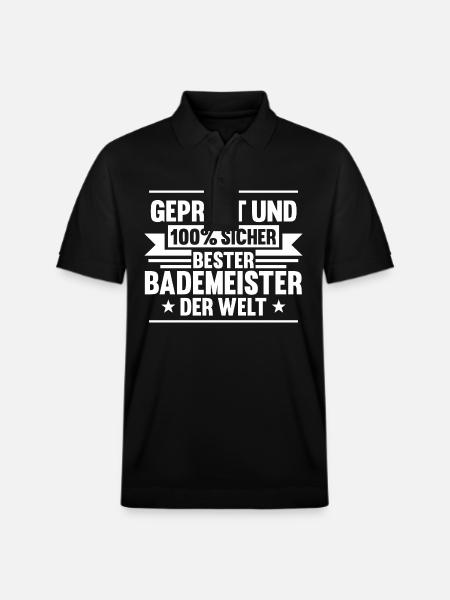 Rettungsschwimmer Bademeister - Stanley/Stella Unisex Bio-Poloshirt PREPSTER - Schwarz