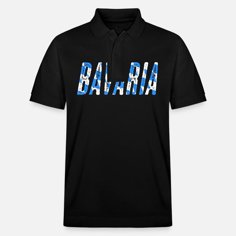 Bavaria - Stanley/Stella Unisex Bio-Poloshirt PREPSTER - Schwarz