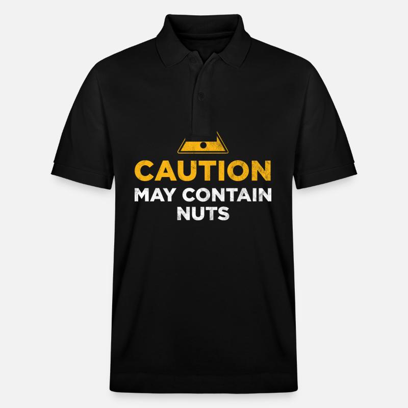 Attention : peut contenir des noix - Polo PREPSTER bio Stanley/Stella Unisexe - noir
