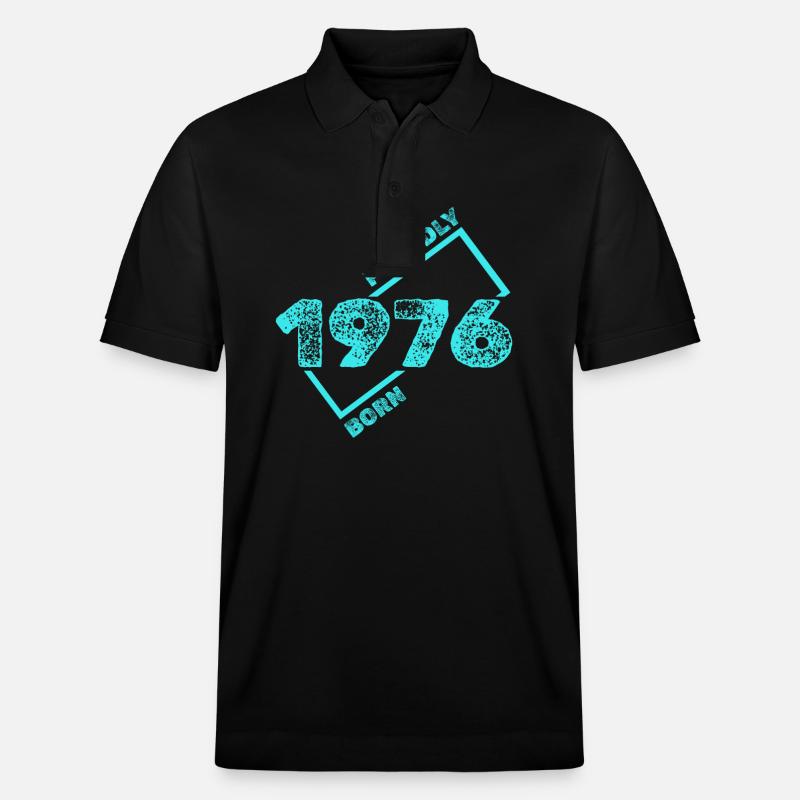 Geschenkidee 1976 - Stanley/Stella Unisex Bio-Poloshirt PREPSTER - Schwarz