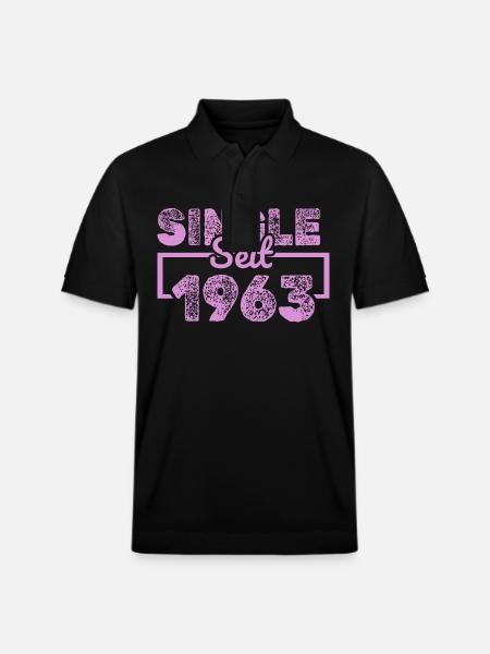 Single 1963 - Stanley/Stella Unisex Organic Polo Shirt PREPSTER - black