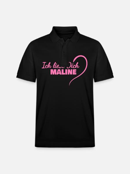Geschenk für Maline - Stanley/Stella Unisex Bio-Poloshirt PREPSTER - Schwarz
