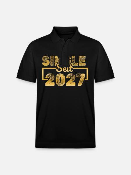 2027 2027 - Stanley/Stella Unisex Organic Polo Shirt PREPSTER - black