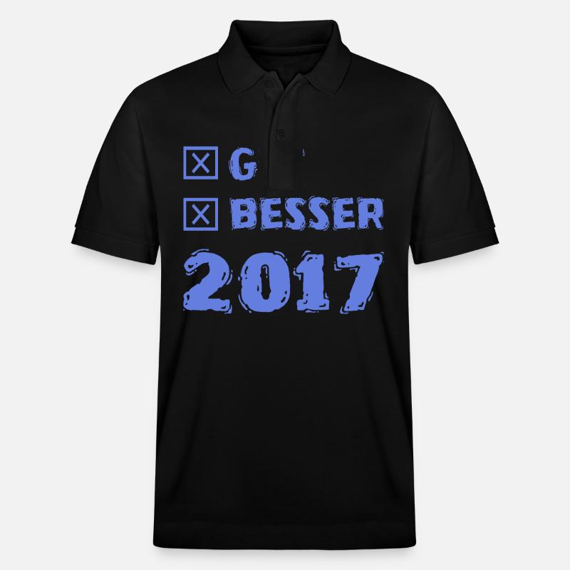 Jahr 2017 - Stanley/Stella Unisex Bio-Poloshirt PREPSTER - Schwarz