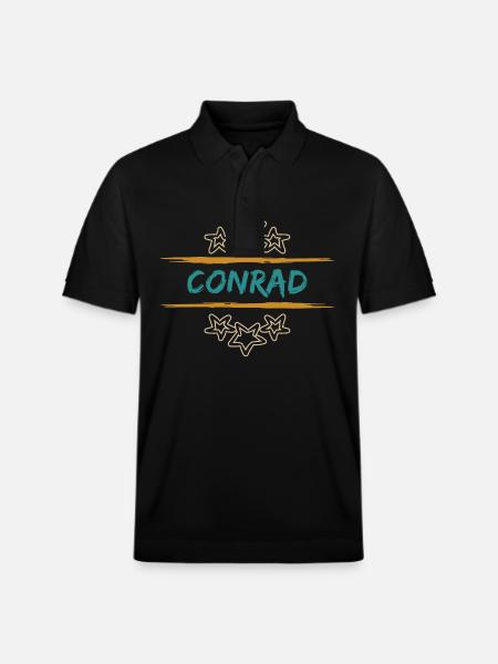 Conrad Conrad - Stanley/Stella Unisex Organic Polo Shirt PREPSTER - black