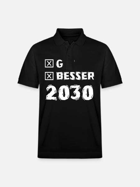 Good 2030 - Stanley/Stella Unisex Organic Polo Shirt PREPSTER - black
