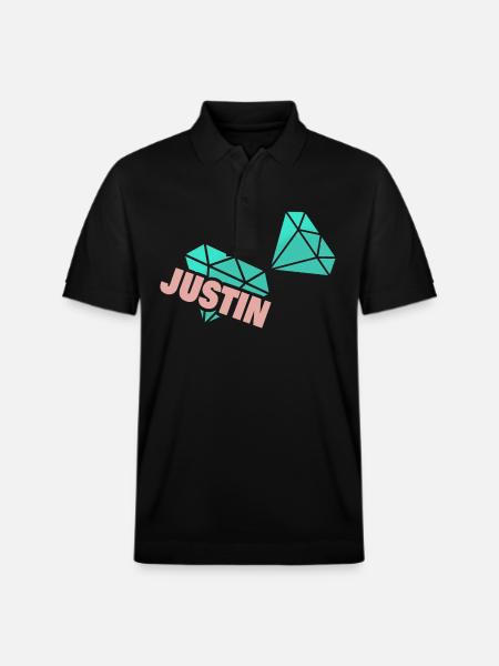 Papa Justin - Stanley/Stella Unisex Organic Polo Shirt PREPSTER - black