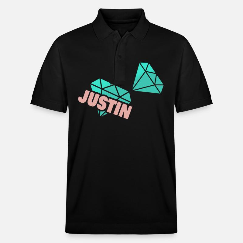 Papa Justin - Stanley/Stella Unisex Bio-Poloshirt PREPSTER - Schwarz