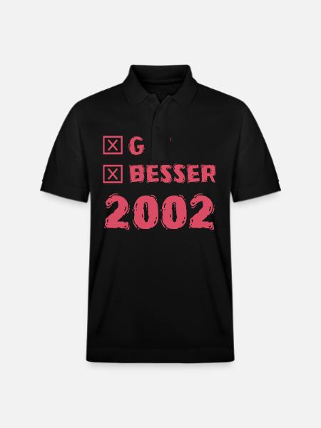 Gut 2002 - Stanley/Stella Unisex Bio-Poloshirt PREPSTER - Schwarz