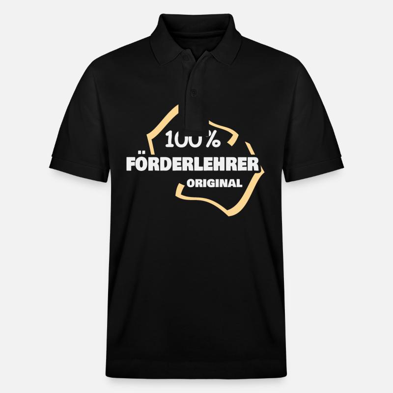 Beruf Förderlehrer - Stanley/Stella Unisex Bio-Poloshirt PREPSTER - Schwarz