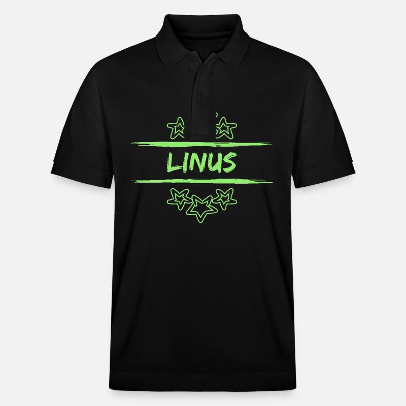 Linus Linus - Polo PREPSTER bio Stanley/Stella Unisexe - noir