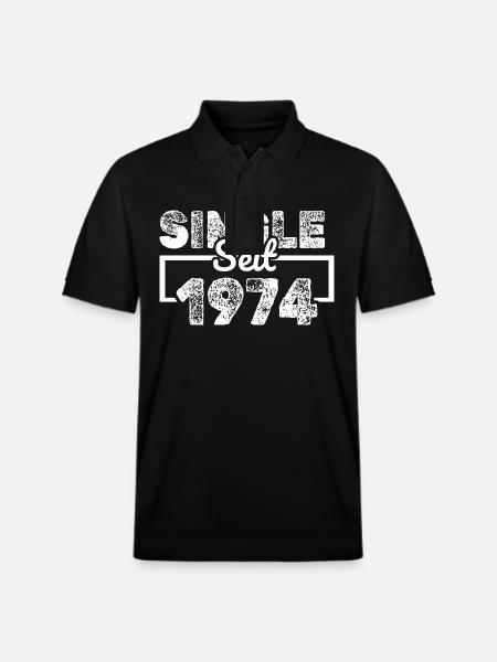 1974 - Stanley/Stella Unisex Organic Polo Shirt PREPSTER - black