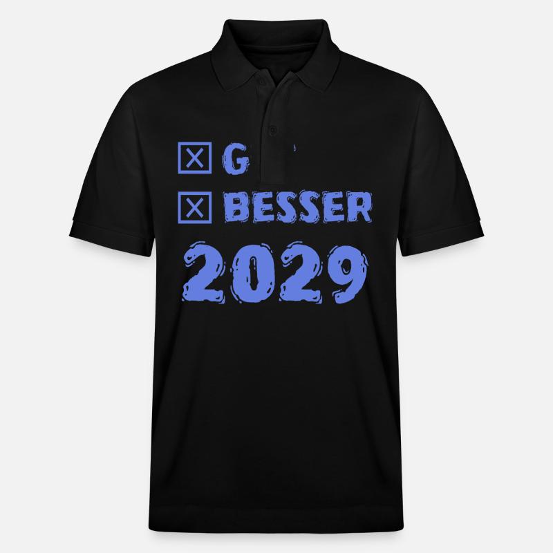 2029 - Stanley/Stella Unisex Bio-Poloshirt PREPSTER - Schwarz