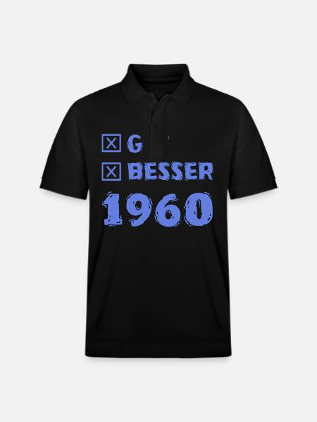 Gut 1960 - Stanley/Stella Unisex Bio-Poloshirt PREPSTER - Schwarz