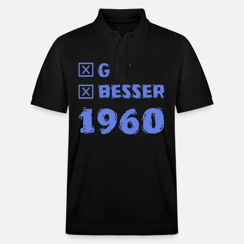 Gut 1960 - Stanley/Stella Unisex Bio-Poloshirt PREPSTER - Schwarz