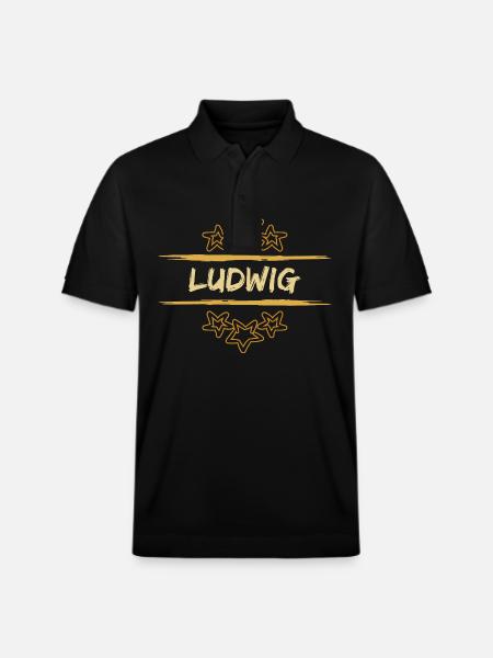 Ludwig Ludwig - Stanley/Stella Unisex Bio-Poloshirt PREPSTER - Schwarz