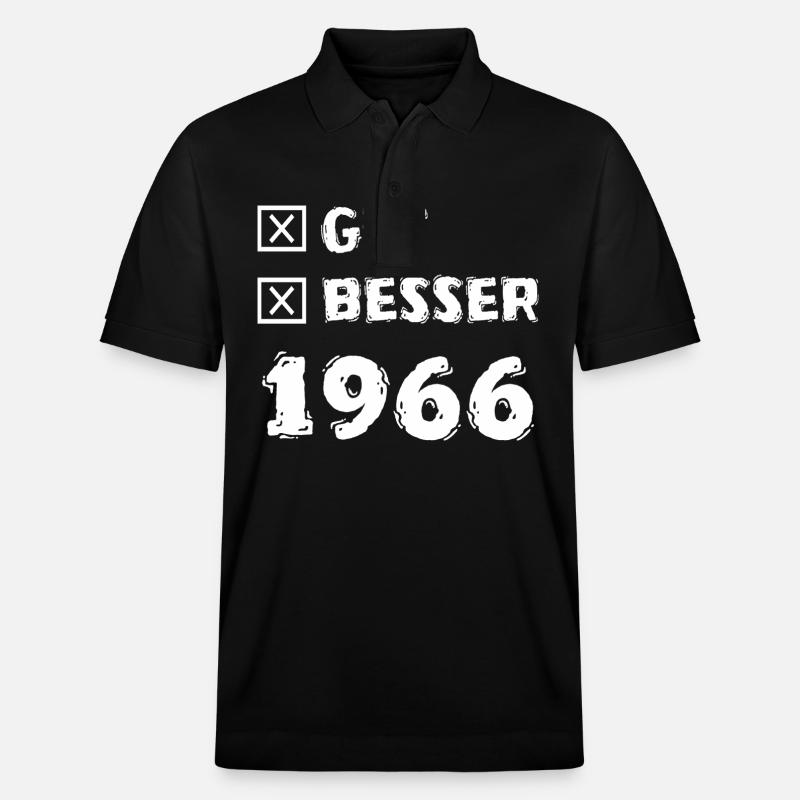 1966 - Stanley/Stella Unisex Bio-Poloshirt PREPSTER - Schwarz