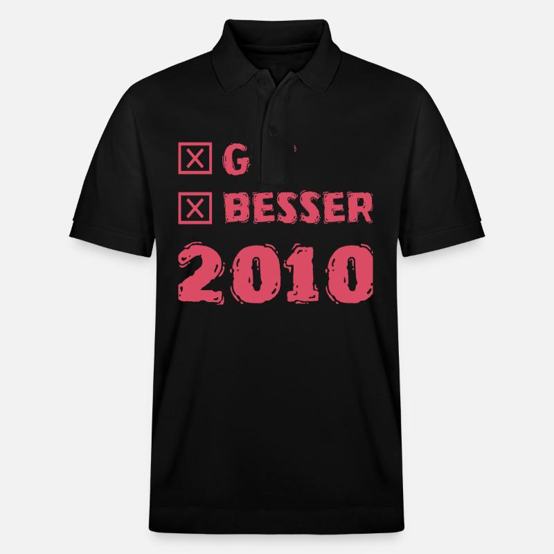 2010 - Polo PREPSTER bio Stanley/Stella Unisexe - noir