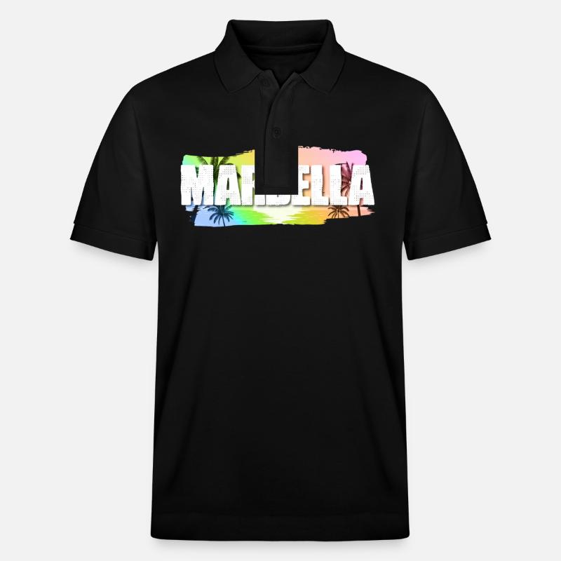 Marbella - Polo PREPSTER bio Stanley/Stella Unisexe - noir