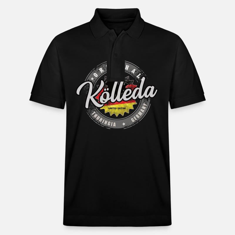 Original Germany Thüringen Kölleda - Stanley/Stella Unisex Bio-Poloshirt PREPSTER - Schwarz