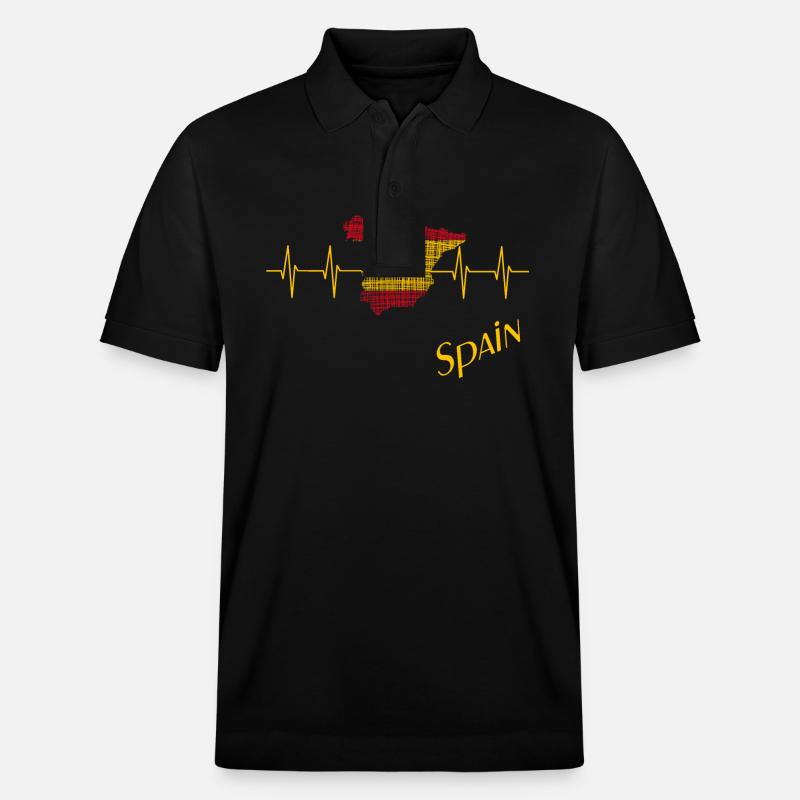 Spain - Stanley/Stella Unisex Bio-Poloshirt PREPSTER - Schwarz