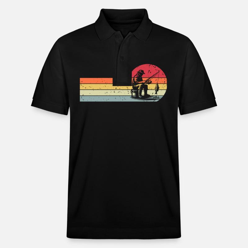 Pêche Pêcheurs Pêche - Polo PREPSTER bio Stanley/Stella Unisexe - noir