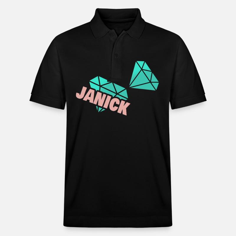 Papa Janick - Stanley/Stella Unisex Bio-Poloshirt PREPSTER - Schwarz