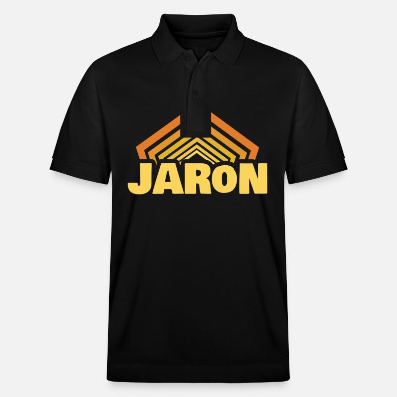Jaron - Polo PREPSTER bio Stanley/Stella Unisexe - noir