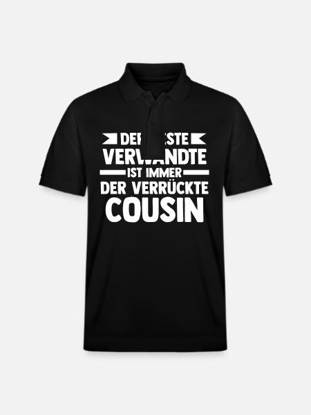 Cousins Cousin - Stanley/Stella Unisex Bio-Poloshirt PREPSTER - Schwarz