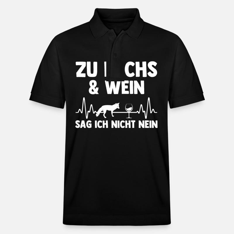 Fuchs - Stanley/Stella Unisex Bio-Poloshirt PREPSTER - Schwarz