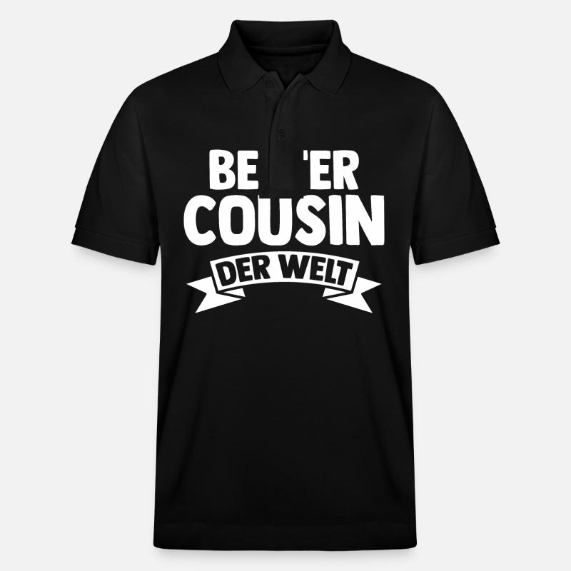 Cousins Cousin - Stanley/Stella Unisex Bio-Poloshirt PREPSTER - Schwarz