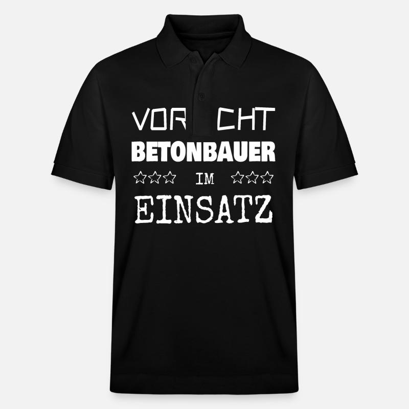 Berufung Betonbauer - Stanley/Stella Unisex Bio-Poloshirt PREPSTER - Schwarz