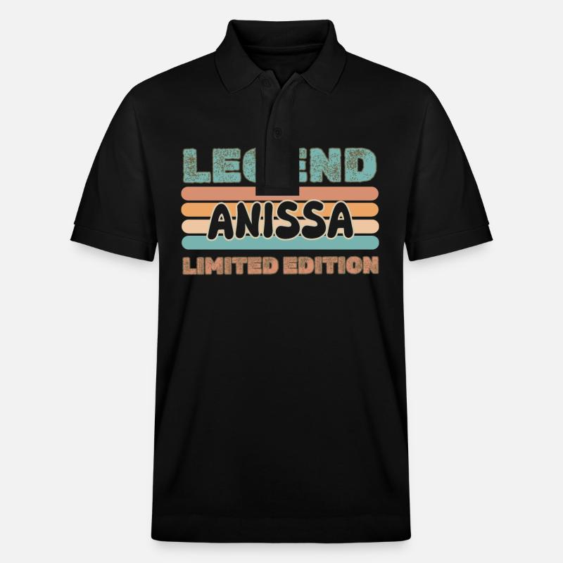 Cadeau pour Anissa - Polo PREPSTER bio Stanley/Stella Unisexe - noir